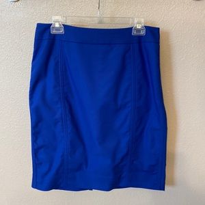 WHBM blue mid length skirt.